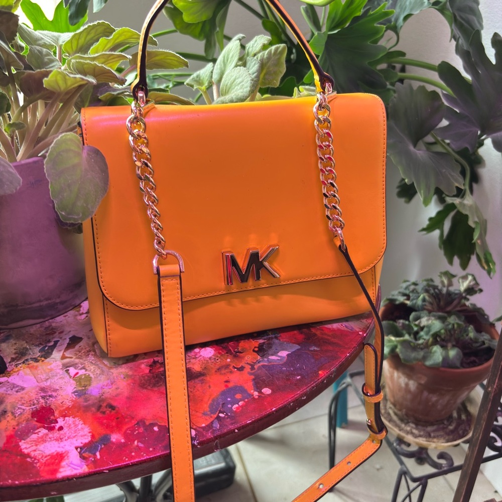 Michael Kors Vibrant Orange Crossbody Bag
